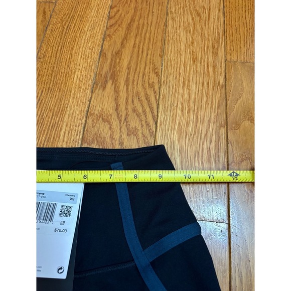 New Nike One Dri-FIT Training Leggings XS Women's Black Teal Athletic Pants - Picture 5 of 14